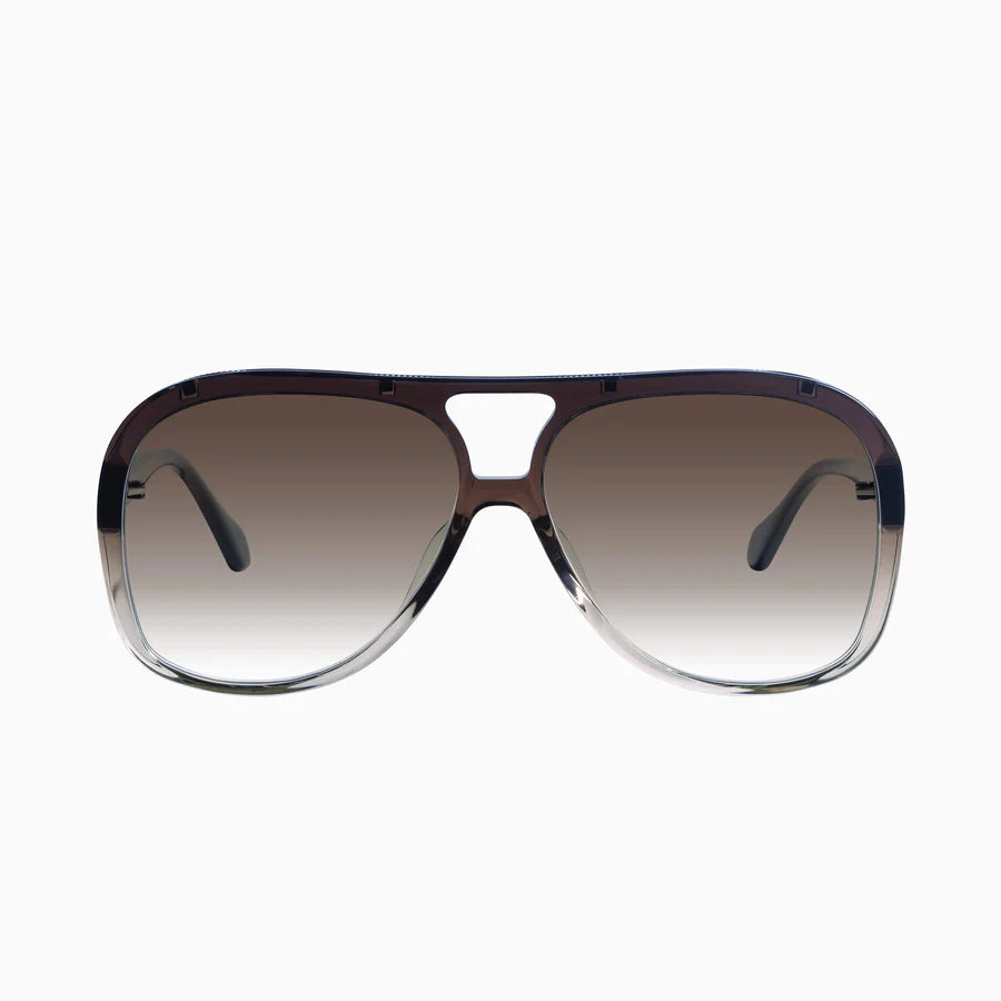 Valley Eyewear Bang Smoky Quartz Fade w. Gun Metal Trim Brown Gradient Lens