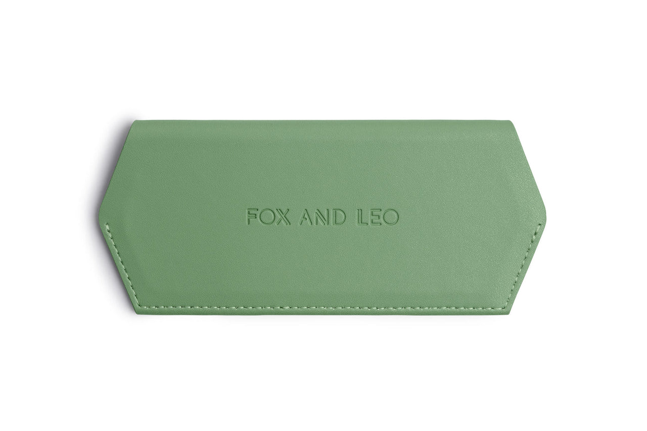 Fox and Leo Glasses Case | Sage