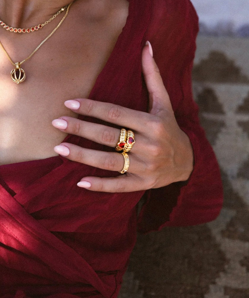 Mountain & Moon Ramona Ring | Gold