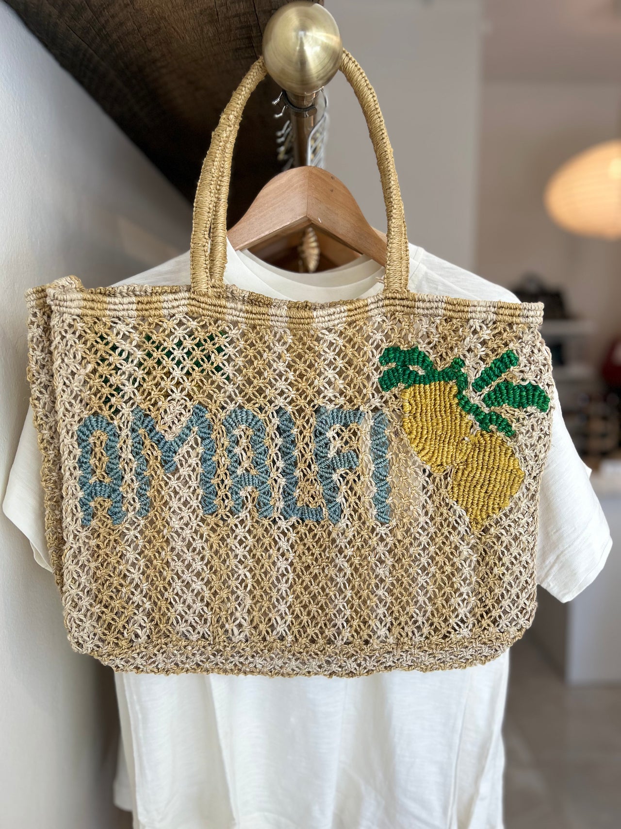 The Jacksons London Jute Bag | Amalfi | Natural / Mustard