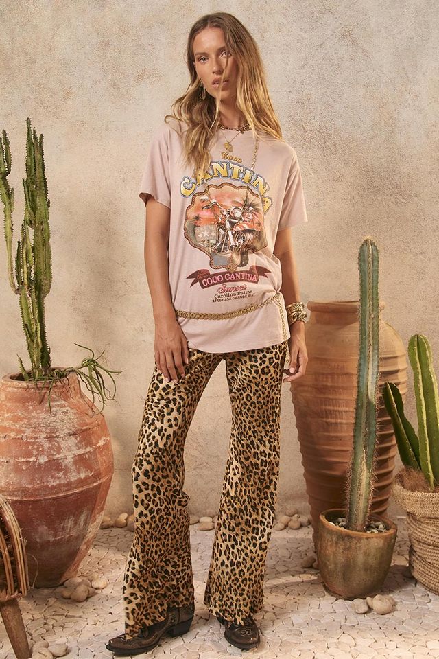Spell Samantha Bias Pant | Vintage Leopard