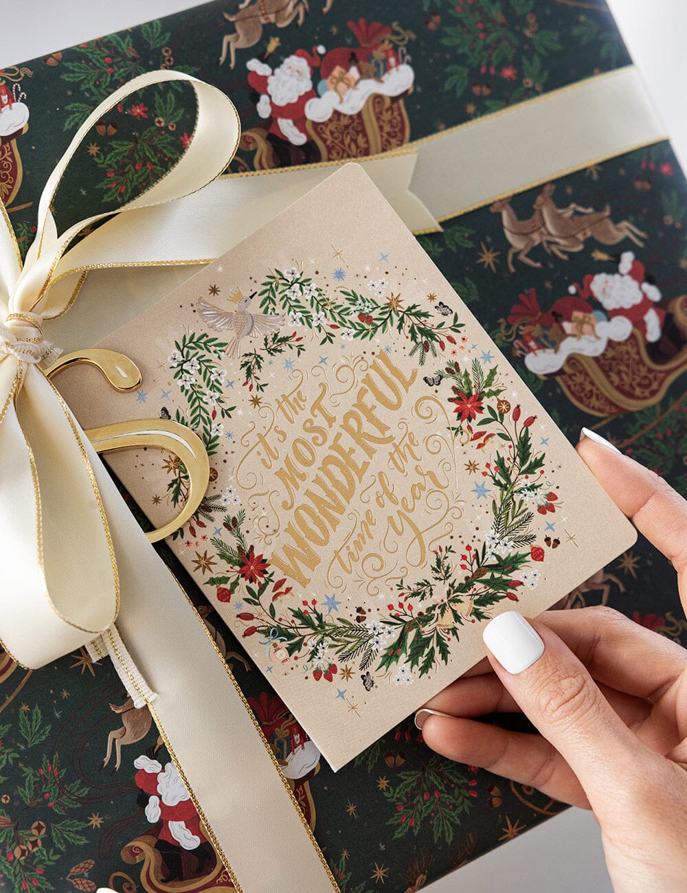 Bespoke Letterpress Greeting Card | Christmas | It's The Most Wonderful Time of The Year