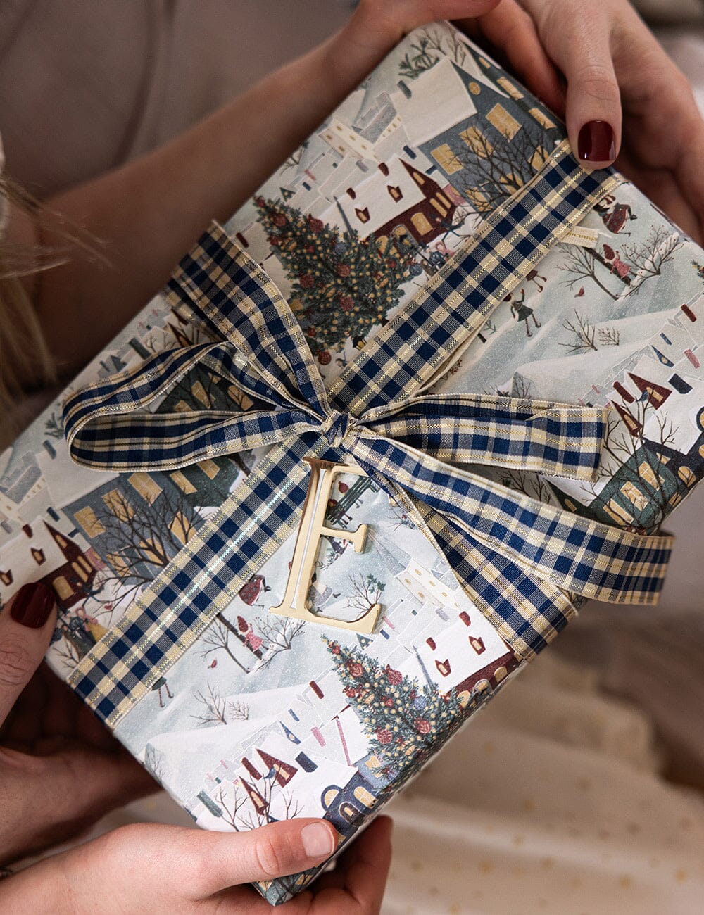 Bespoke Letterpress 3m Gift Wrap Roll | The Christmas Village