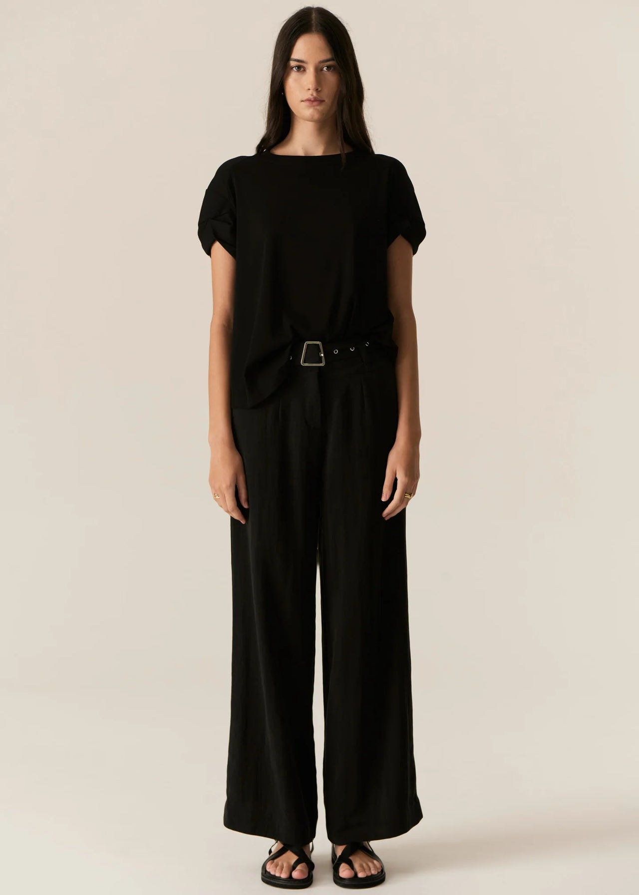 POL Clothing Zone Twist Tee | Black