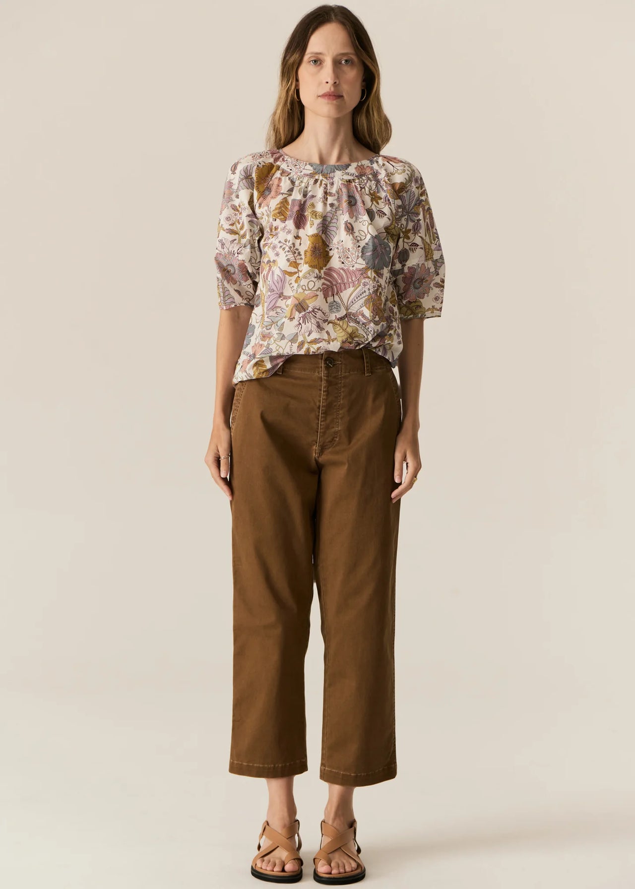 POL Clothing Fern Tapered Pant | Espresso