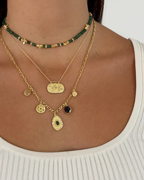 Rubyteva Berber Necklace | Green Zircon