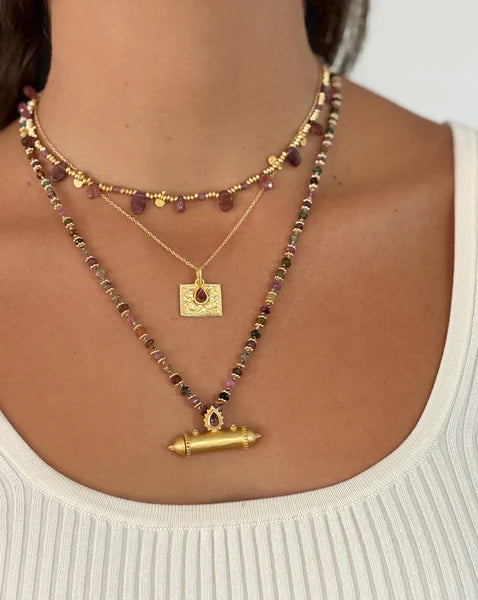Rubyteva Goddess Pendant | Pink Tourmaline