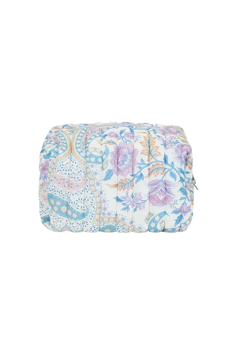 Spell Renew Quilted Medium Makeup Bag | Belladonna | Light Pastel