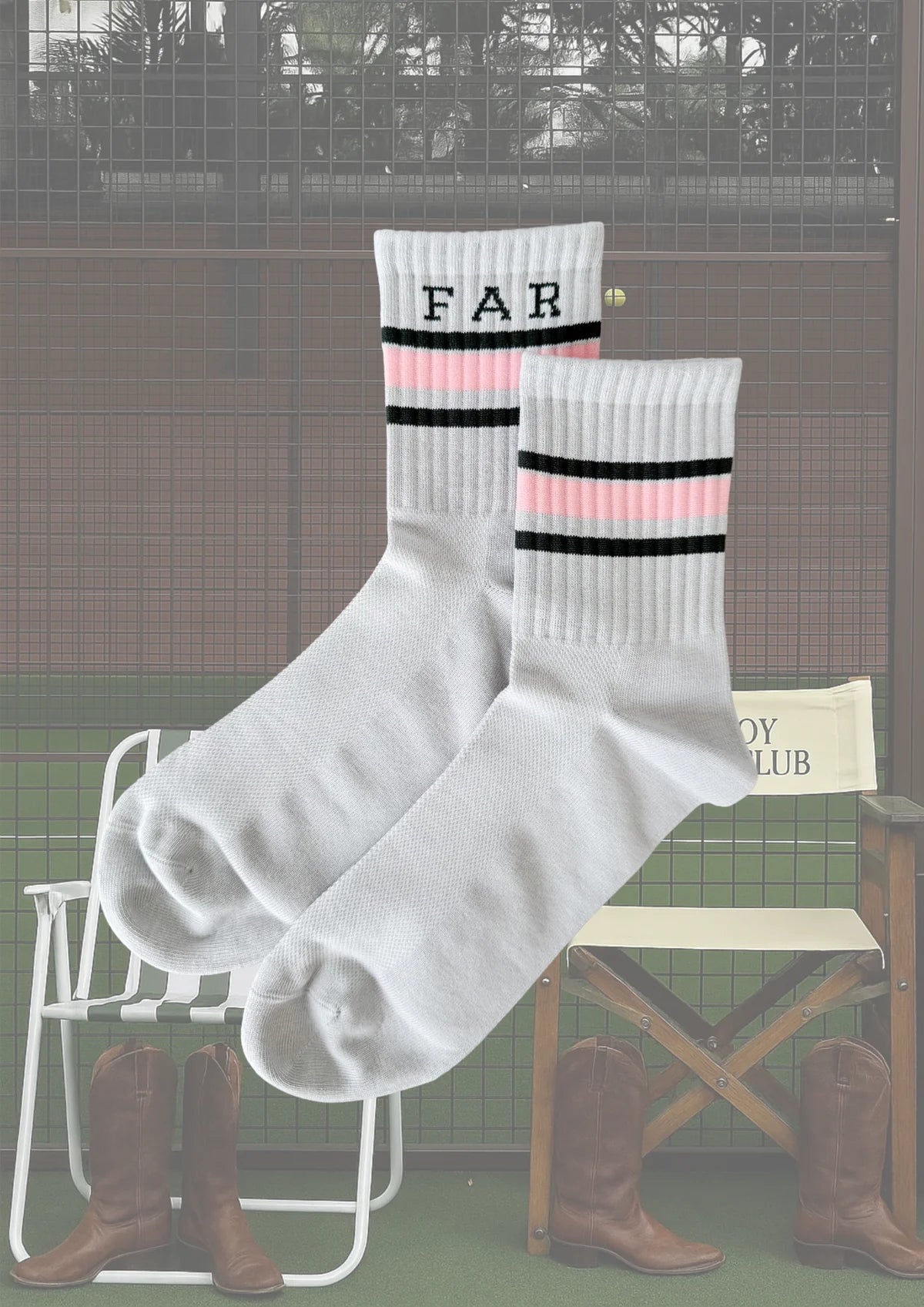 FAR MER By Whitney. Crew Socks | Mint