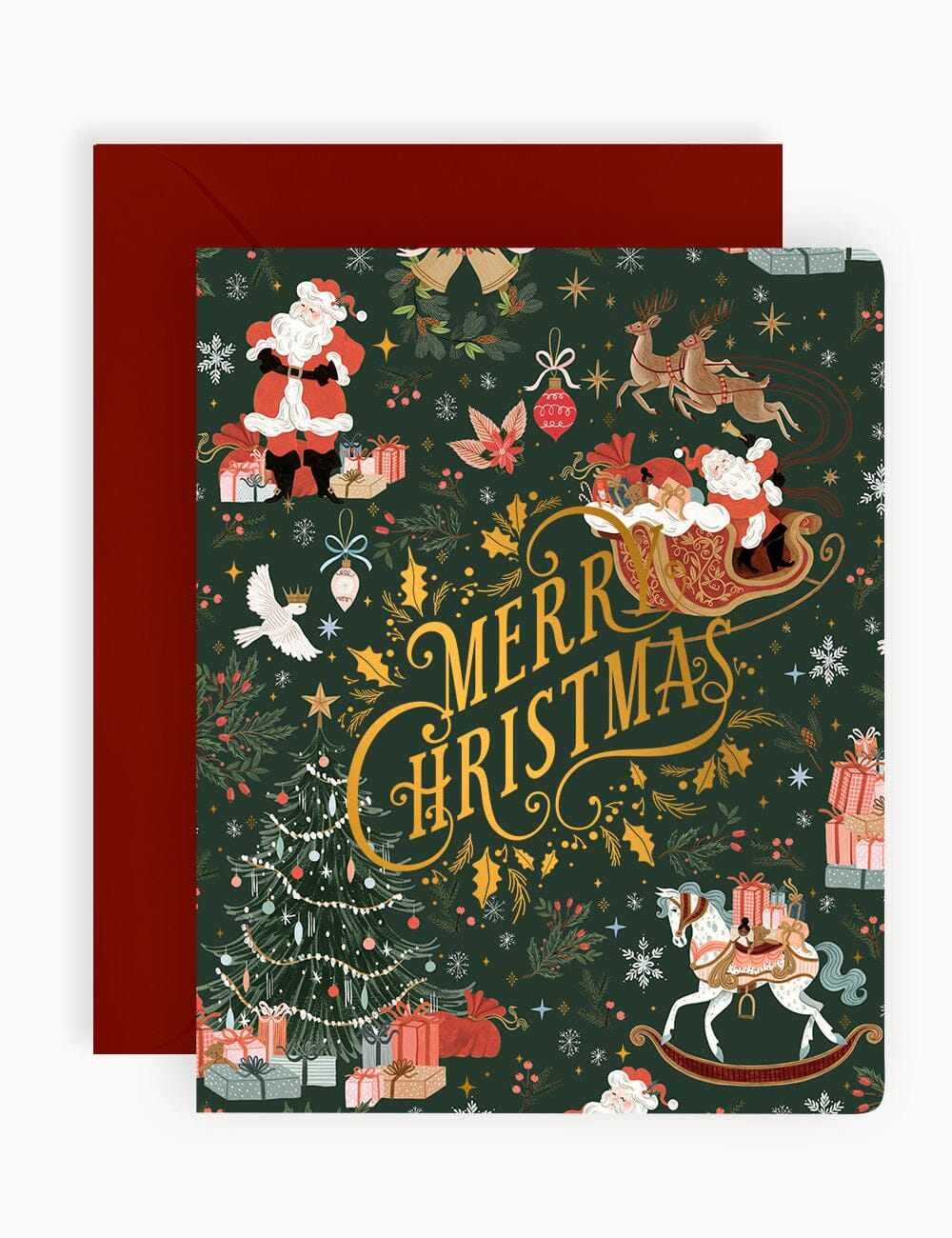 Bespoke Letterpress Merry Christmas |Christmas Card