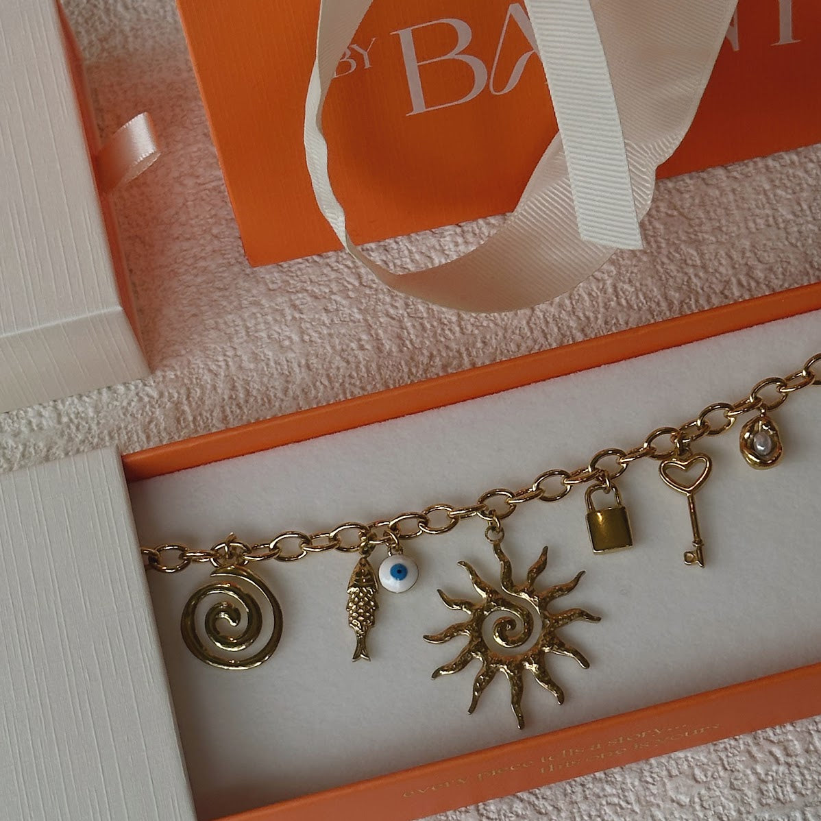 By Barny Paxos Charm Necklace | Gold