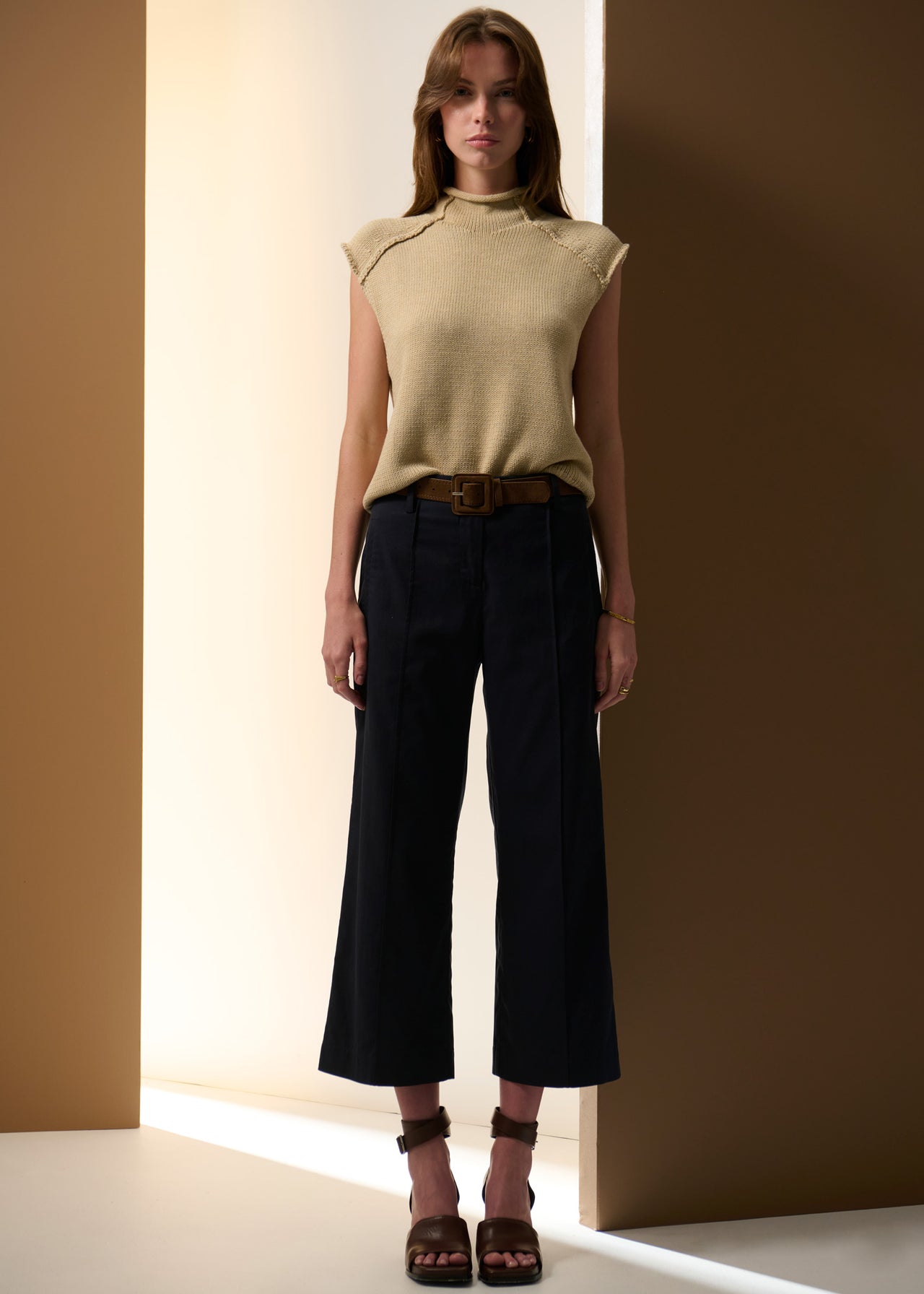 POL Clothing Odette Pant Belted | Ink