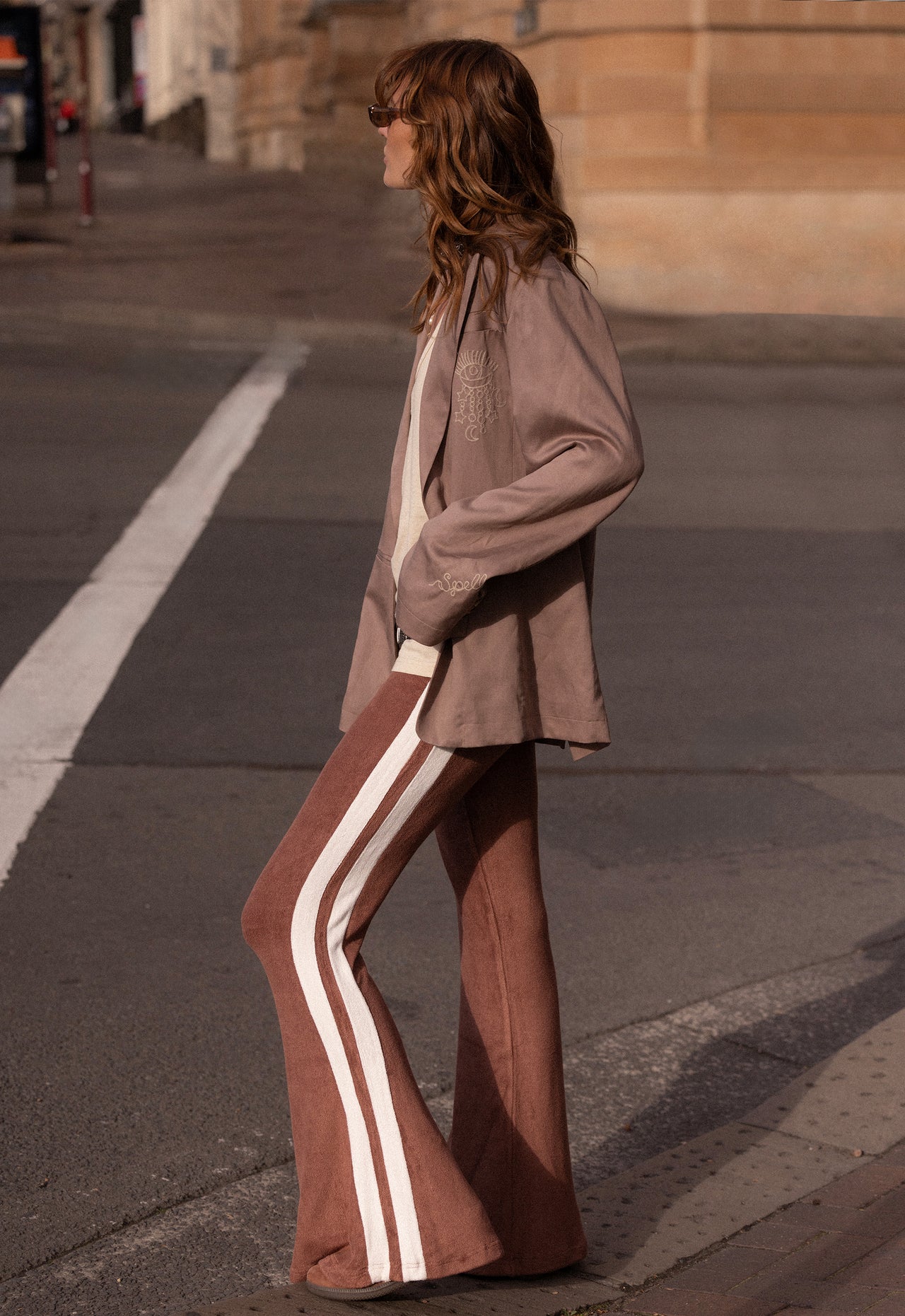 Spell Luciana Terry Flares | Chocolate