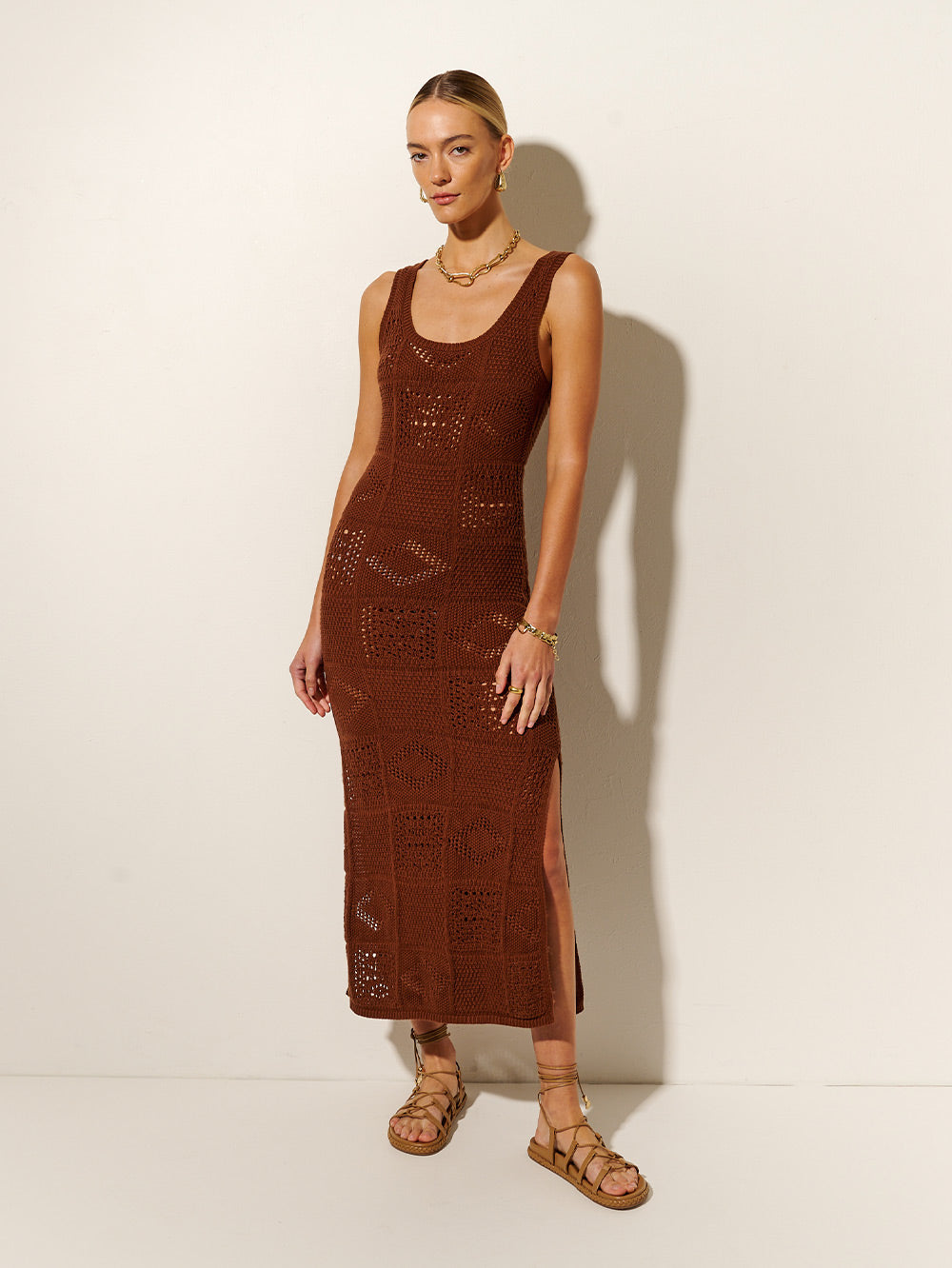 Kivari Clementine Midi Dress | Chocolate