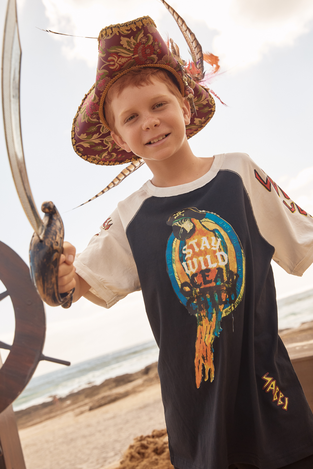 Sabbi The Stay Wild Raglan Tee | Kids