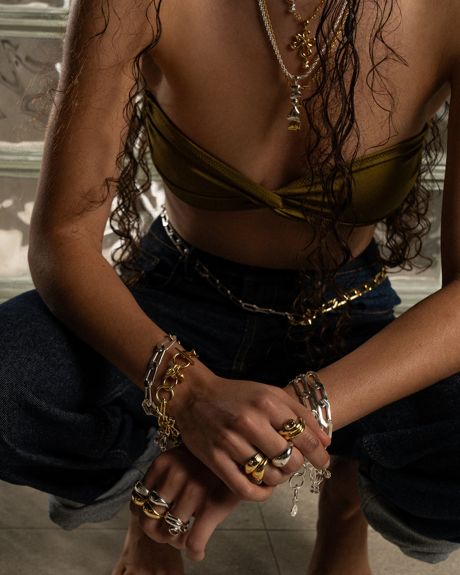 Mountain & Moon Xana Ring | Gold
