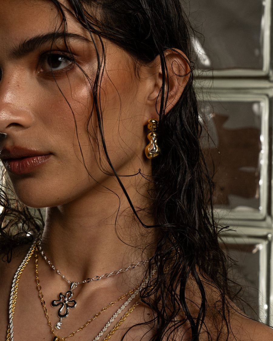 Mountain & Moon Marlee Earrings | Gold / Silver