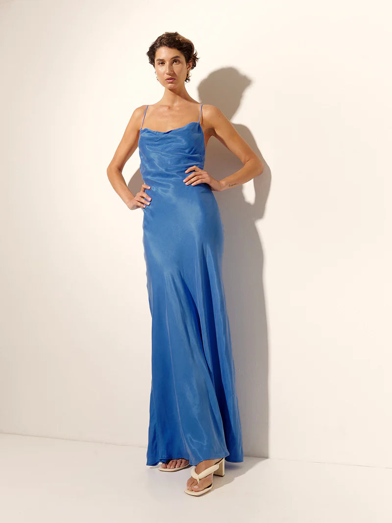 Kivari Raya Slip Dress | Blue
