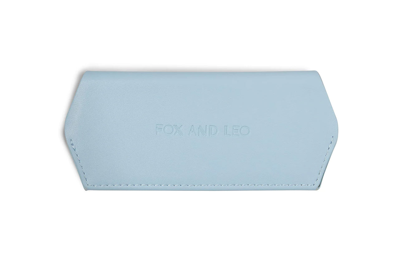 Fox and Leo Glasses Case | Sky Blue