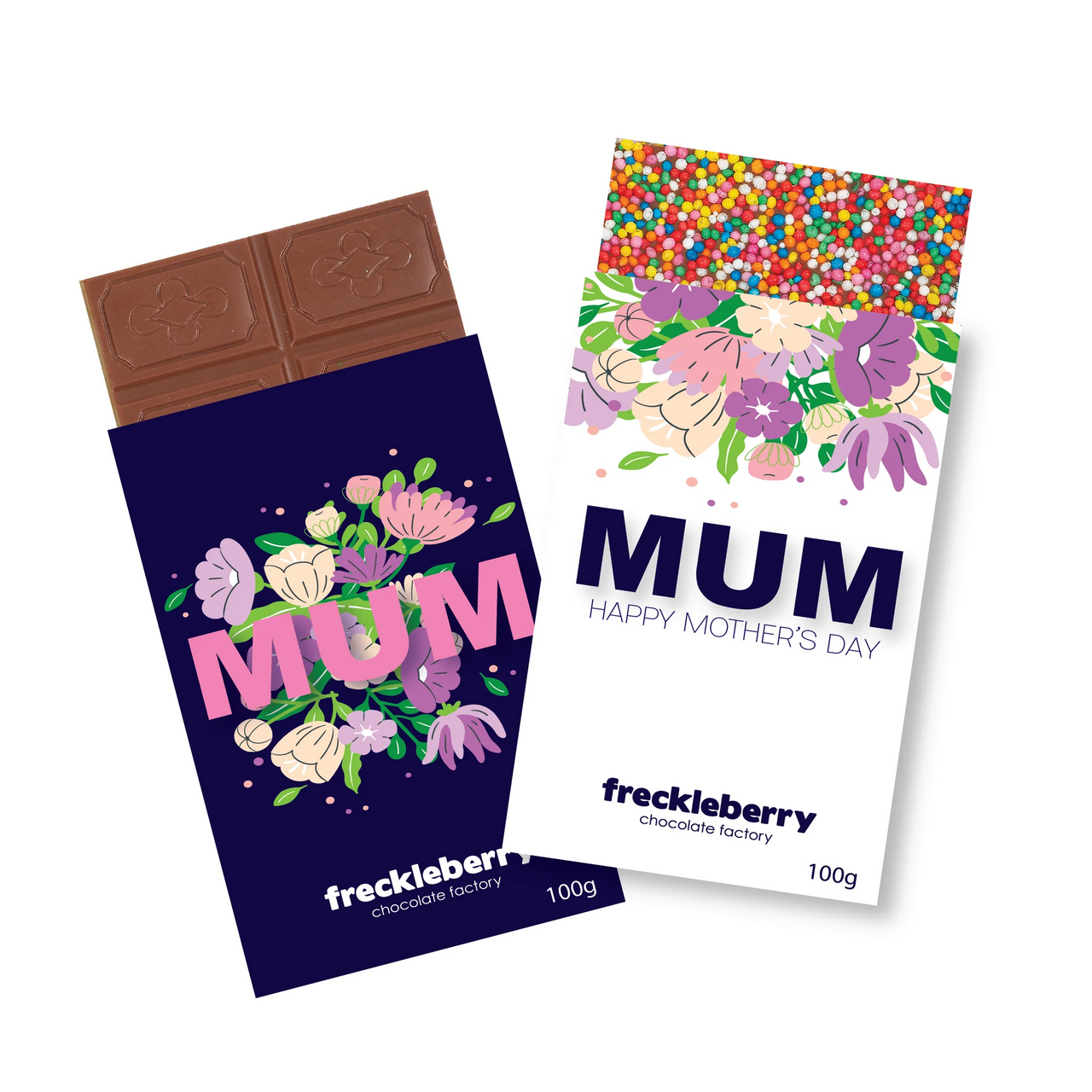 Freckleberry Chocolate Factory | Mother's Day Milk Chocolate Block