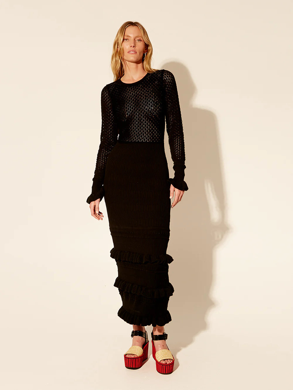 Kivari Rafaela Knit Dress | Black