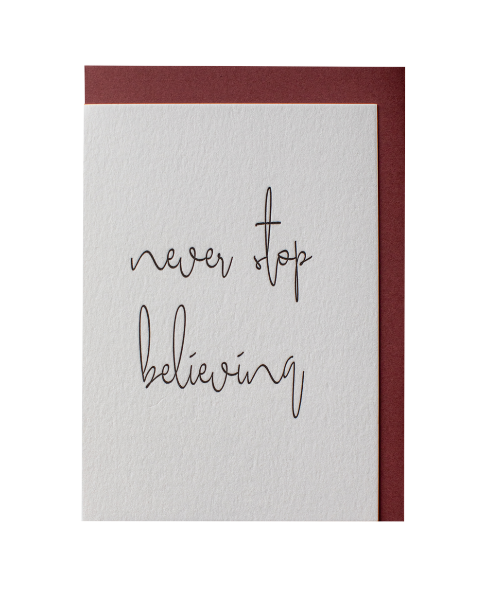 Clare Bernadette | Never Stop Believing Greeting Card