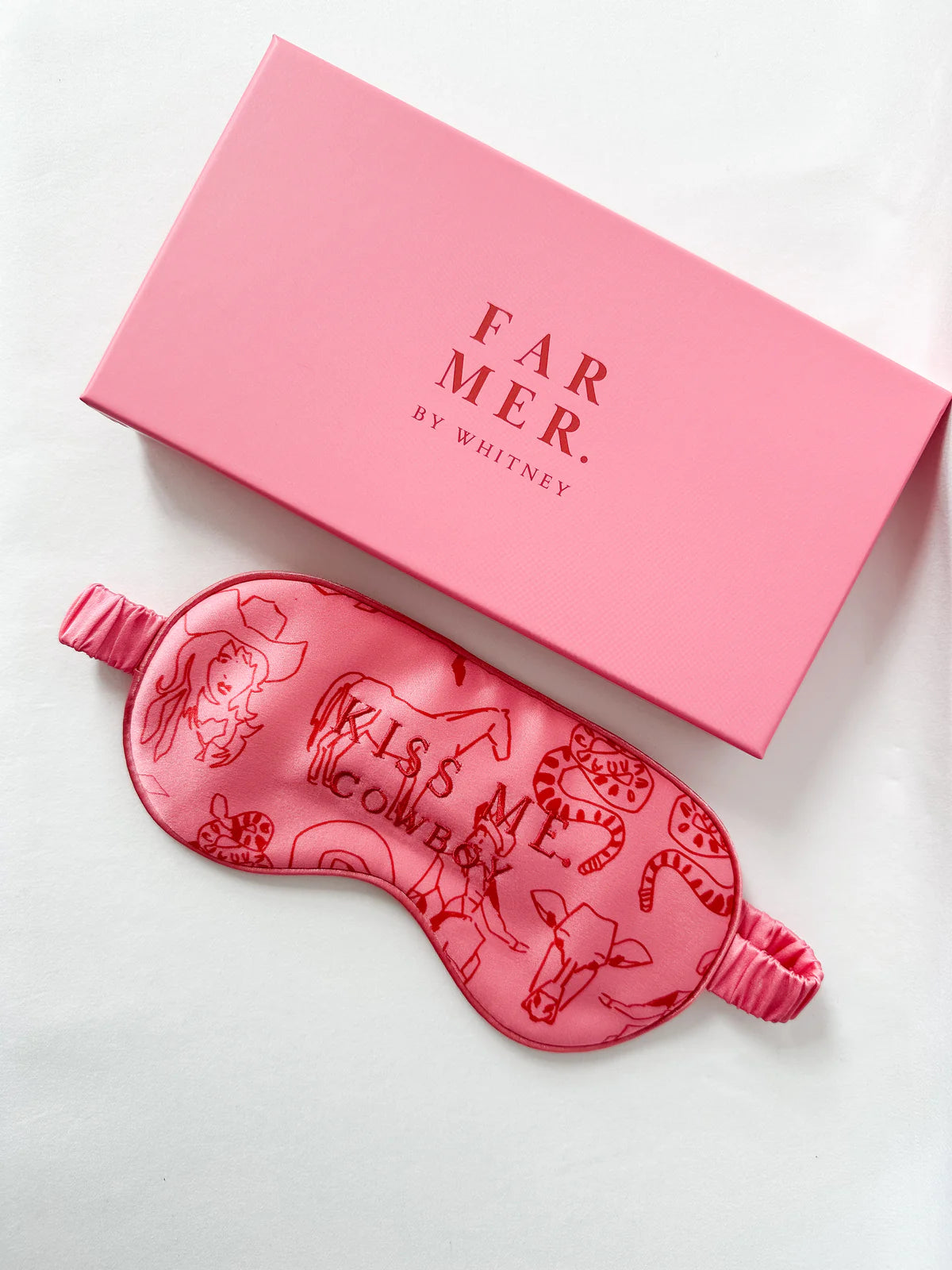 FAR MER By Whitney. Silk Eye Mask | Kiss Me Cowboy