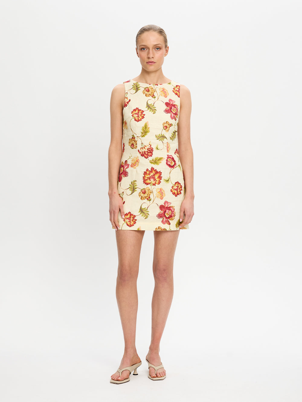 Kivari Odessa Mini Dress | Butter / Red