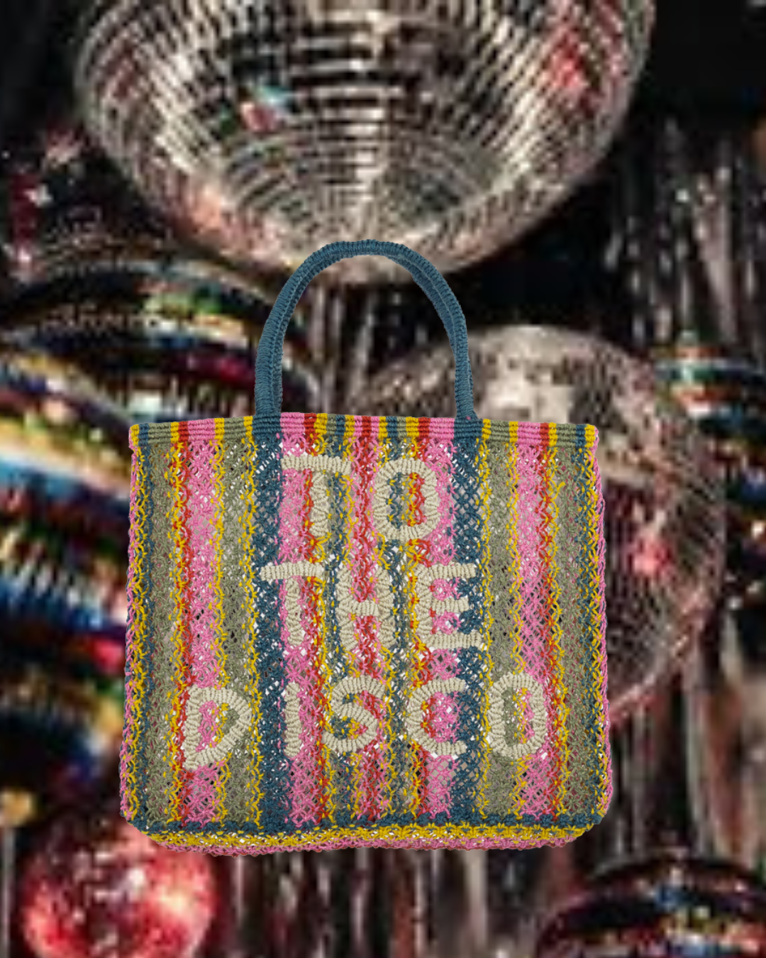 The Jacksons London Jute Bag | To The Disco | Multi / Natural