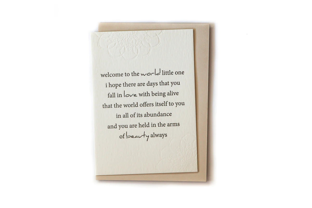 Clare Bernadette | Welcome Greeting Card