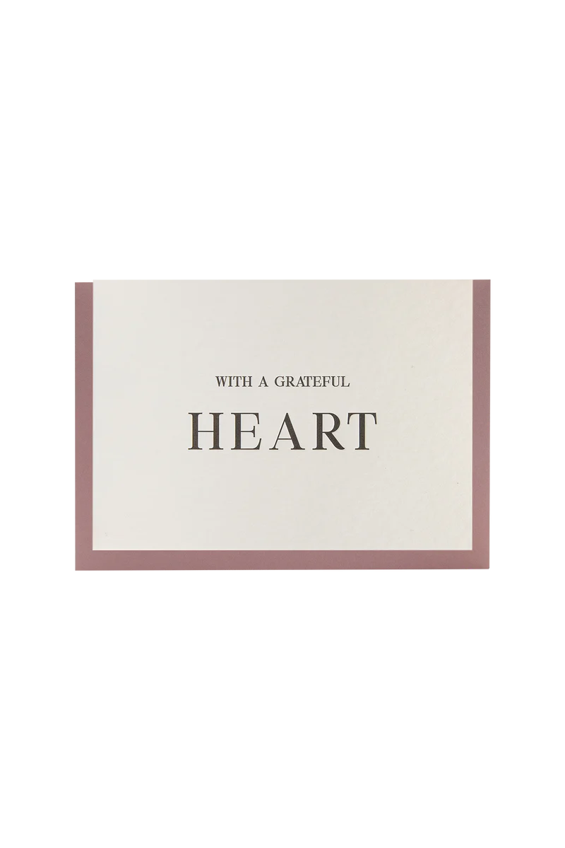 Clare Bernadette | Grateful Heart Greeting Card