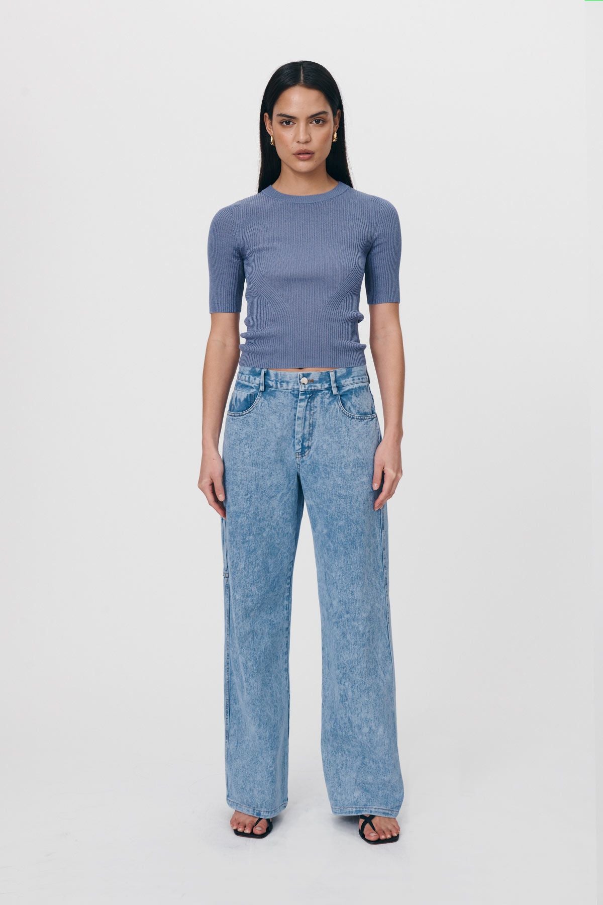 Rowie Silvie Organic Straight Jeans | Vintage Denim